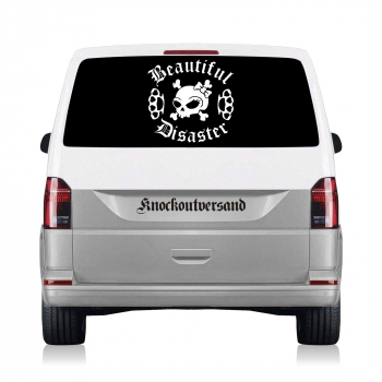 Beautiful Disaster Heckscheibenaufkleber